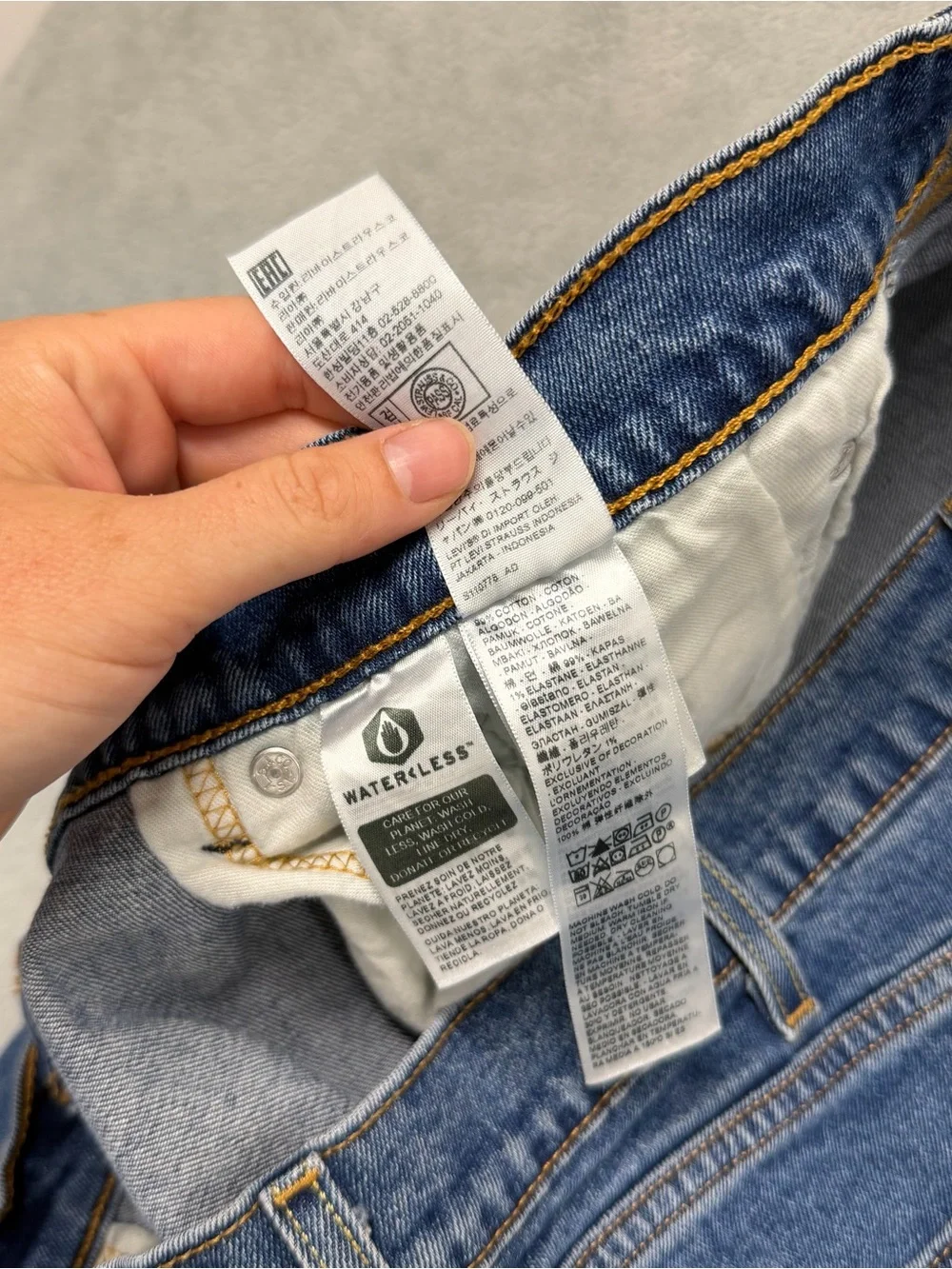 Levi's 505 Jeans Regular Fit Straight Leg Medium Wash Denim Stretch Mens 40x30
